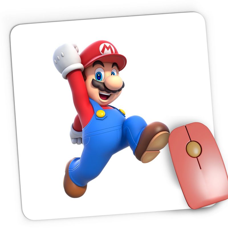 PC, gaming si accesorii - Periferice PC - Mousepad - Mousepad Gaming Super Mario Bros Lego Game 3D World, 21x19 cm - Infinity.ro