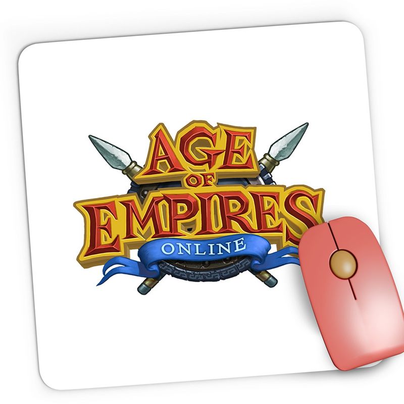 PC, gaming si accesorii - Periferice PC - Mousepad - Mousepad Gaming Age of Empires Logo The Rise of Rome, 21x19 cm - Infinity.ro