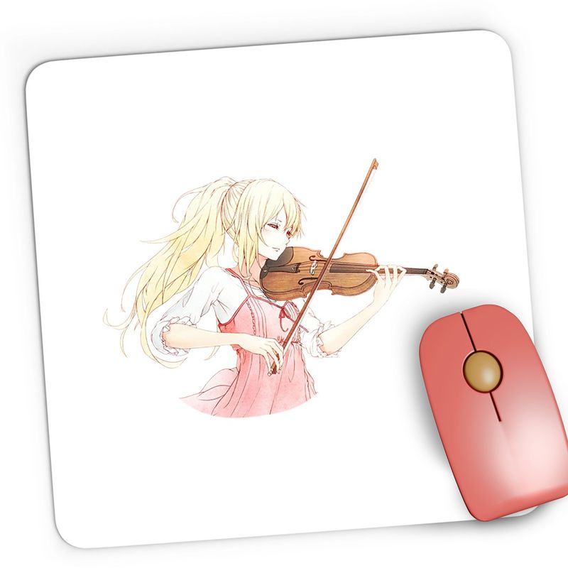 PC, gaming si accesorii - Periferice PC - Mousepad - Mousepad Gaming Vioara Your Lie in April Dragobete Valentines Day, 21x19 cm - Infinity.ro