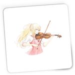 PC, gaming si accesorii - Periferice PC - Mousepad - Mousepad Gaming Vioara Your Lie in April Dragobete Valentines Day, 21x19 cm - Infinity.ro