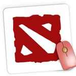 PC, gaming si accesorii - Periferice PC - Mousepad - Mousepad Gaming Dota 2 Logo Video Game eSports Dota2 Symbol, 21x19 cm - Infinity.ro