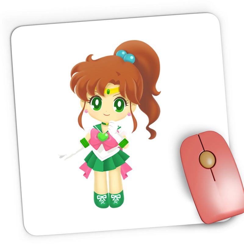 PC, gaming si accesorii - Periferice PC - Mousepad - Mousepad Gaming Sailor Moon Jupiter Chibi Bebe Fetita Anime, 21x19 cm - Infinity.ro