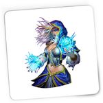 PC, gaming si accesorii - Periferice PC - Mousepad - Mousepad Gaming Dota 2 Rylai Crystal Maiden Hero Ice, 21x19 cm - Infinity.ro