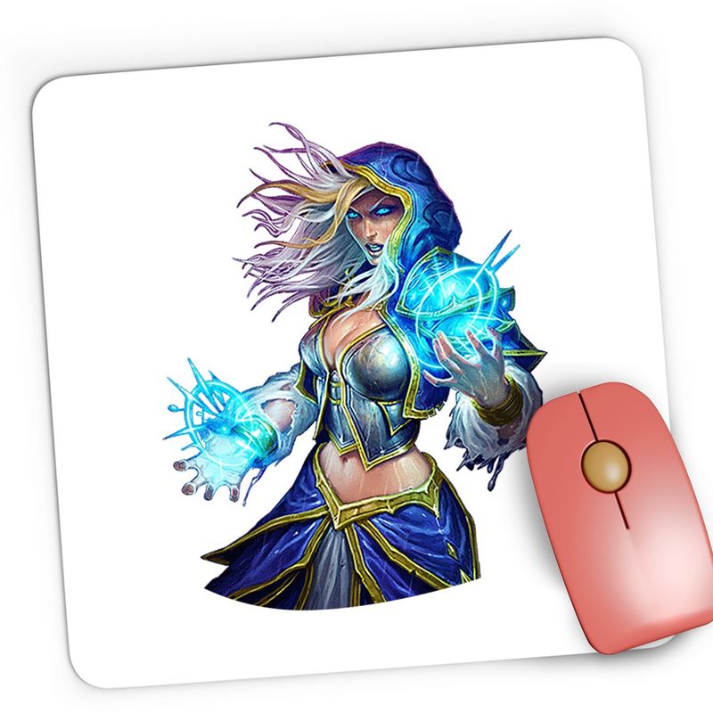 PC, gaming si accesorii - Periferice PC - Mousepad - Mousepad Gaming Dota 2 Rylai Crystal Maiden Hero Ice, 21x19 cm - Infinity.ro