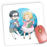 PC, gaming si accesorii - Periferice PC - Mousepad - Mousepad Gaming Your Lie in April Kaori Kousei Fan Art, 21x19 cm - Infinity.ro