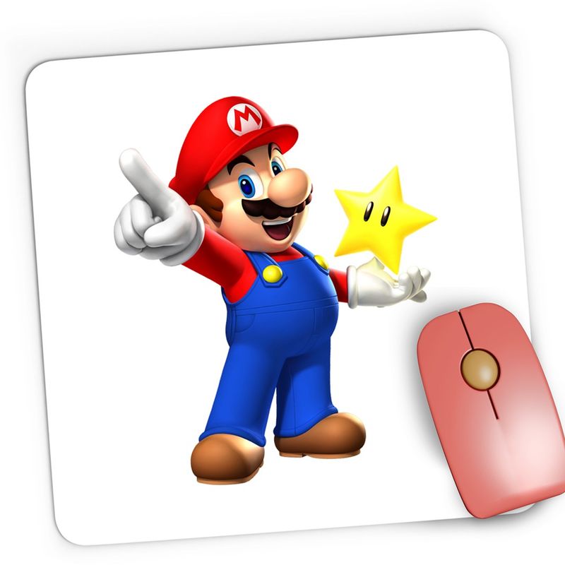 PC, gaming si accesorii - Periferice PC - Mousepad - Mousepad Gaming Super Mario Bros 3D Star Minecraft World, 21x19 cm - Infinity.ro