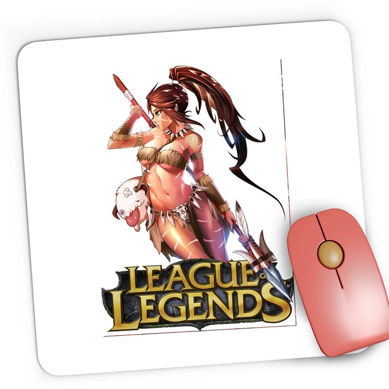 PC, gaming si accesorii - Periferice PC - Mousepad - Mousepad Gaming League of Legends LoL Nidalee Video Game, 21x19 cm - Infinity.ro