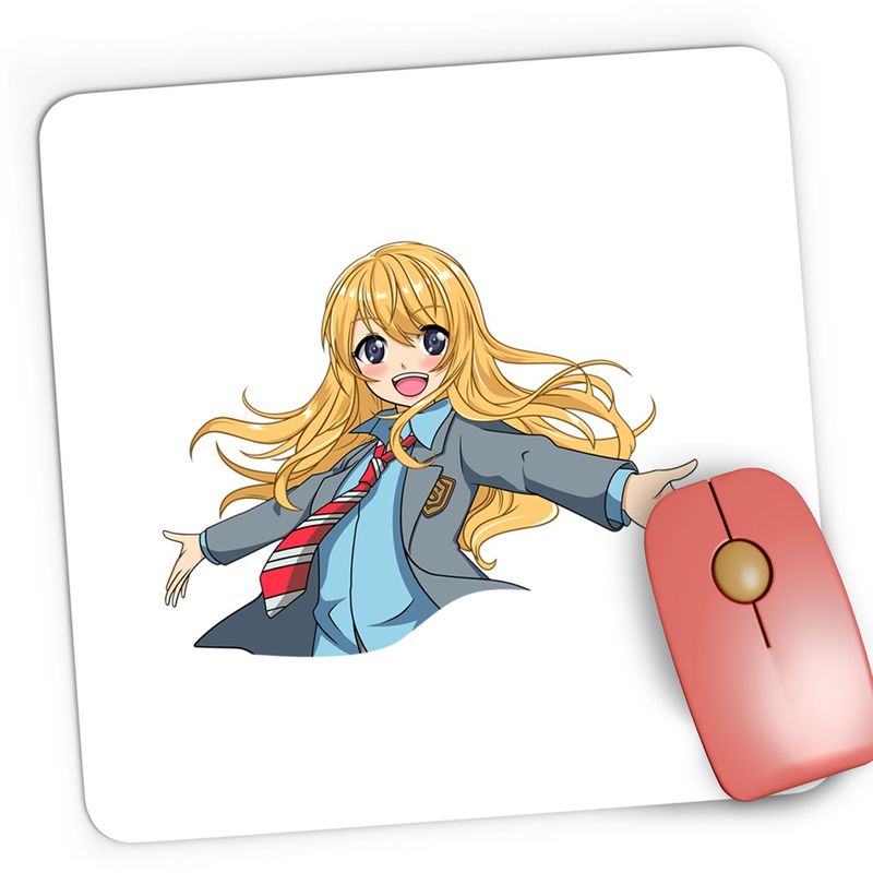 PC, gaming si accesorii - Periferice PC - Mousepad - Mousepad Gaming Your Lie in April Kaori Anime Manga, 21x19 cm - Infinity.ro