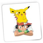 PC, gaming si accesorii - Periferice PC - Mousepad - Mousepad Gaming Pokemon Go Ash Pikachu Detective, 21x19 cm - Infinity.ro