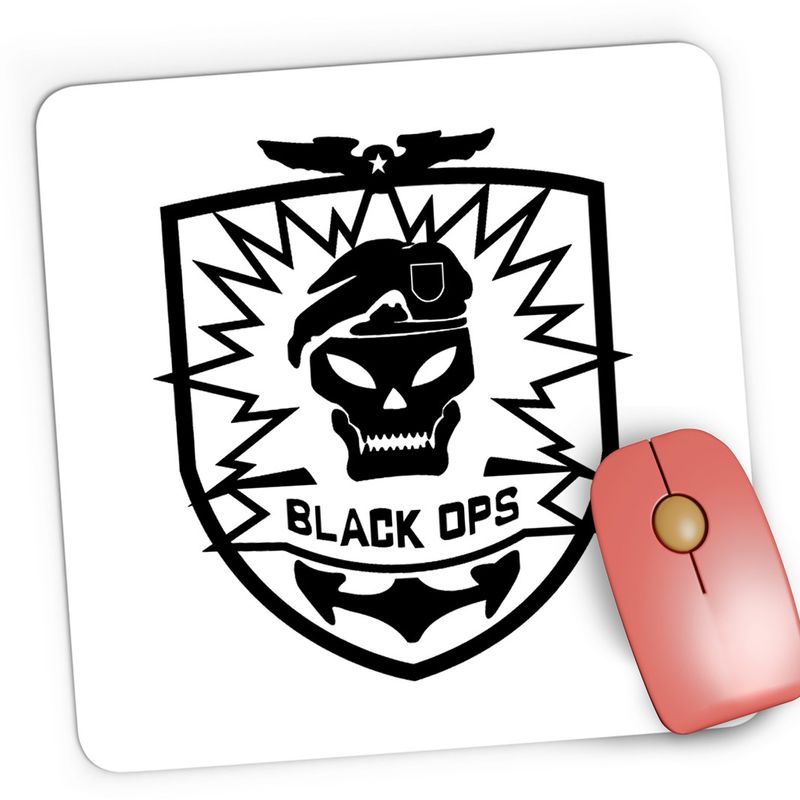 PC, gaming si accesorii - Periferice PC - Mousepad - Mousepad Gaming Call of Duty Black Ops Logo Emblem, 21x19 cm - Infinity.ro