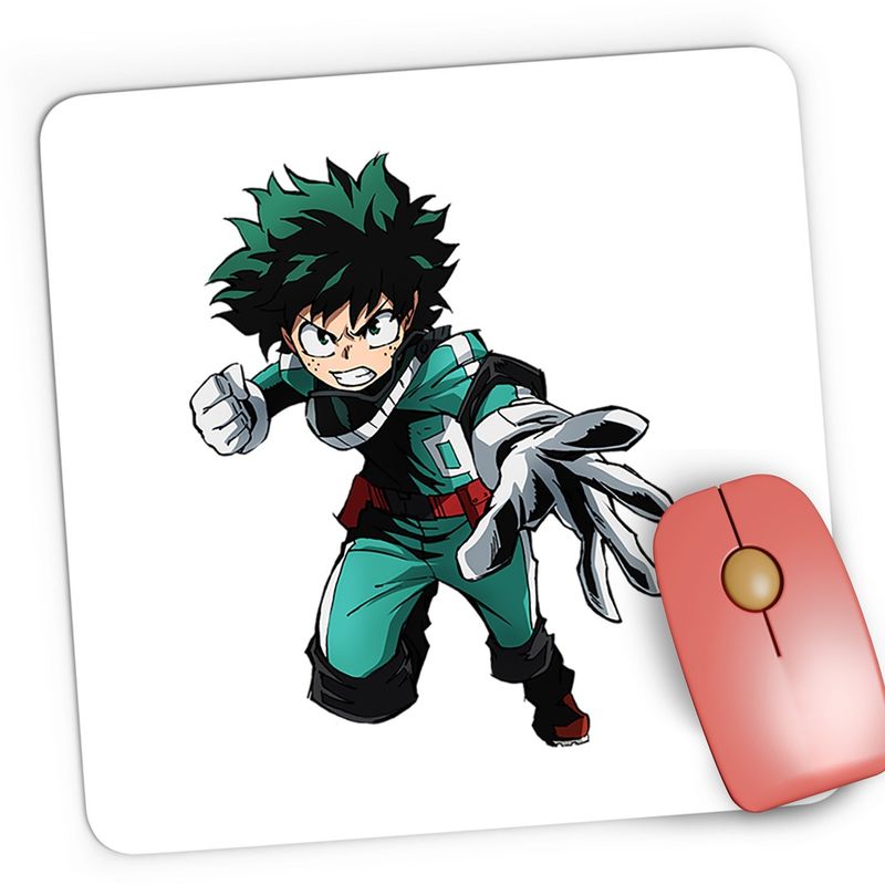 PC, gaming si accesorii - Periferice PC - Mousepad - Mousepad Gaming Rebel Deku Izuku My Hero Academia Anime, 21x19 cm - Infinity.ro
