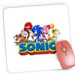 PC, gaming si accesorii - Periferice PC - Mousepad - Mousepad Gaming Sonic the Hedgehog All Gang Crew Echipaj, 21x19 cm - Infinity.ro