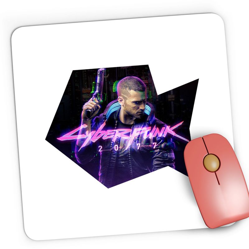 PC, gaming si accesorii - Periferice PC - Mousepad - Mousepad Gaming Cyberpunk 2077 Future is Here Game, 21x19 cm - Infinity.ro