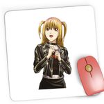 PC, gaming si accesorii - Periferice PC - Mousepad - Mousepad Gaming Misa Amane Death Note Rock Anime, 21x19 cm - Infinity.ro