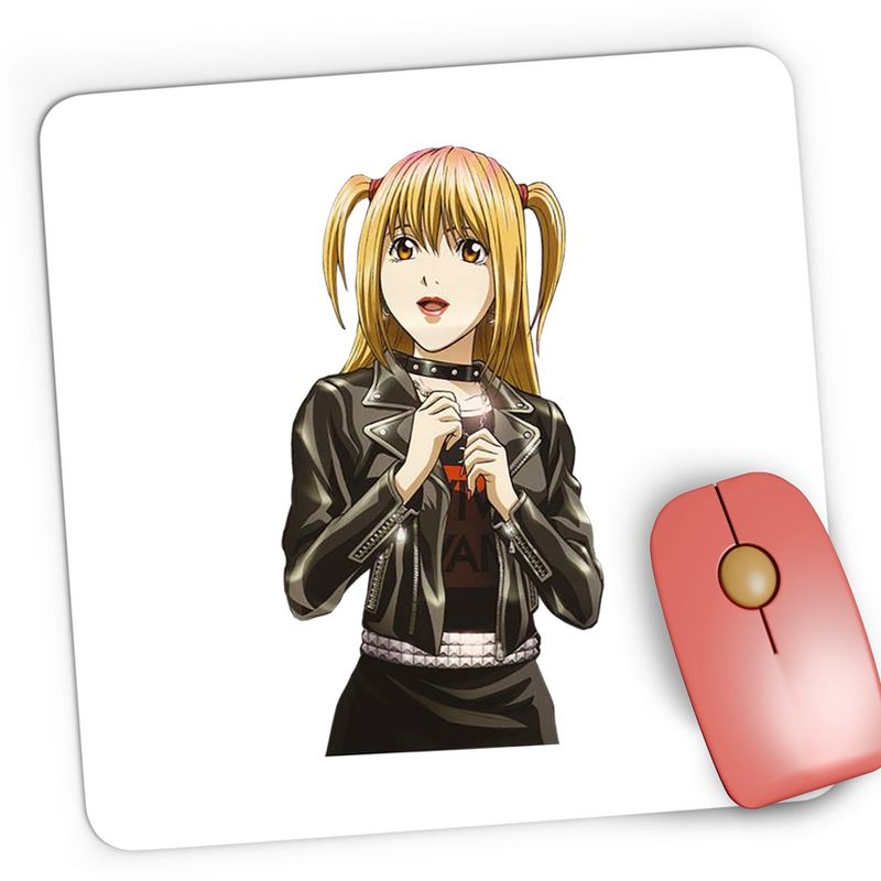 PC, gaming si accesorii - Periferice PC - Mousepad - Mousepad Gaming Misa Amane Death Note Rock Anime, 21x19 cm - Infinity.ro