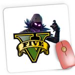 PC, gaming si accesorii - Periferice PC - Mousepad - Mousepad Gaming Raven Fortnite GTA V Skin, 21x19 cm - Infinity.ro
