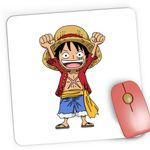 PC, gaming si accesorii - Periferice PC - Mousepad - Mousepad Gaming One Piece Monkey D Luffy Pirate Warrior Anime, 21x19 cm - Infinity.ro