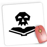 PC, gaming si accesorii - Periferice PC - Mousepad - Mousepad Gaming Death Note Skull Carte Horror Craniu, 21x19 cm - Infinity.ro