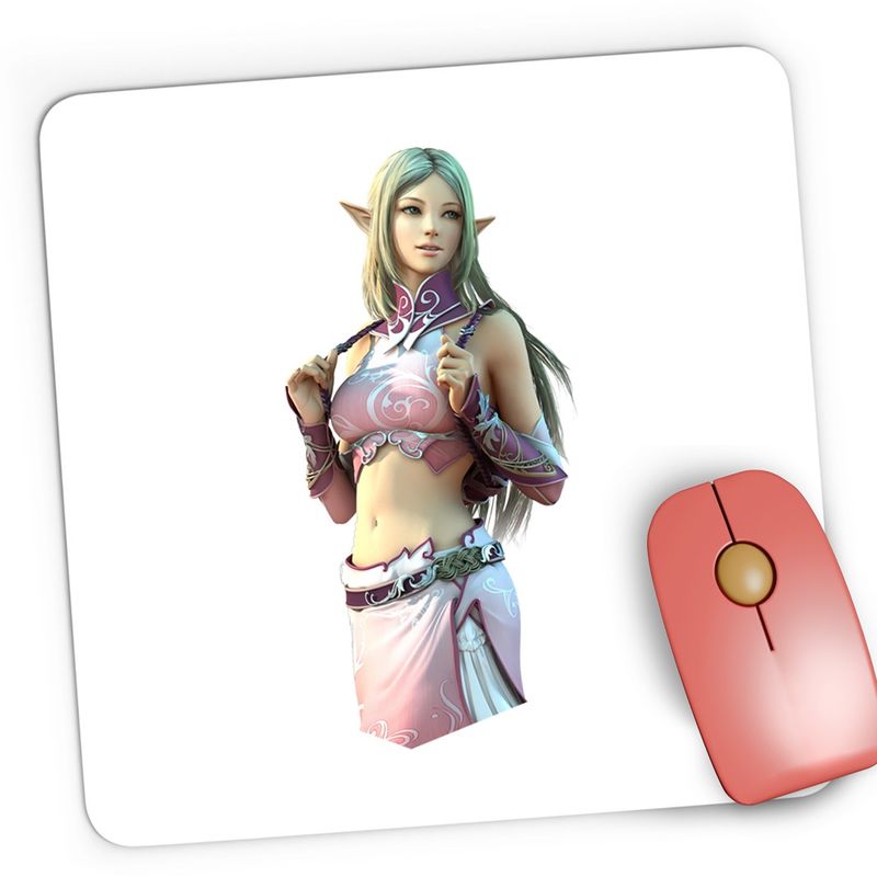 PC, gaming si accesorii - Periferice PC - Mousepad - Mousepad Gaming Lineage Elf Level Up, 21x19 cm - Infinity.ro