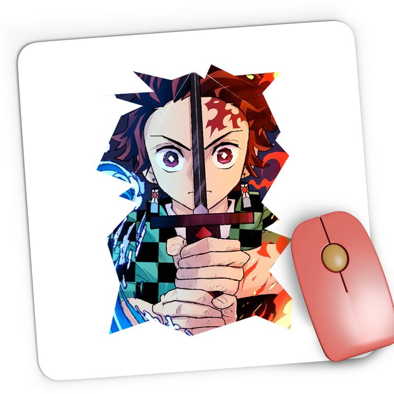 PC, gaming si accesorii - Periferice PC - Mousepad - Mousepad Gaming Demon Slayer Tanjiro Kamado Tiktok, 21x19 cm - Infinity.ro