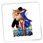 PC, gaming si accesorii - Periferice PC - Mousepad - Mousepad Gaming One Piece Luffy Portgas Sabo Prieteni Gasca, 21x19 cm - Infinity.ro