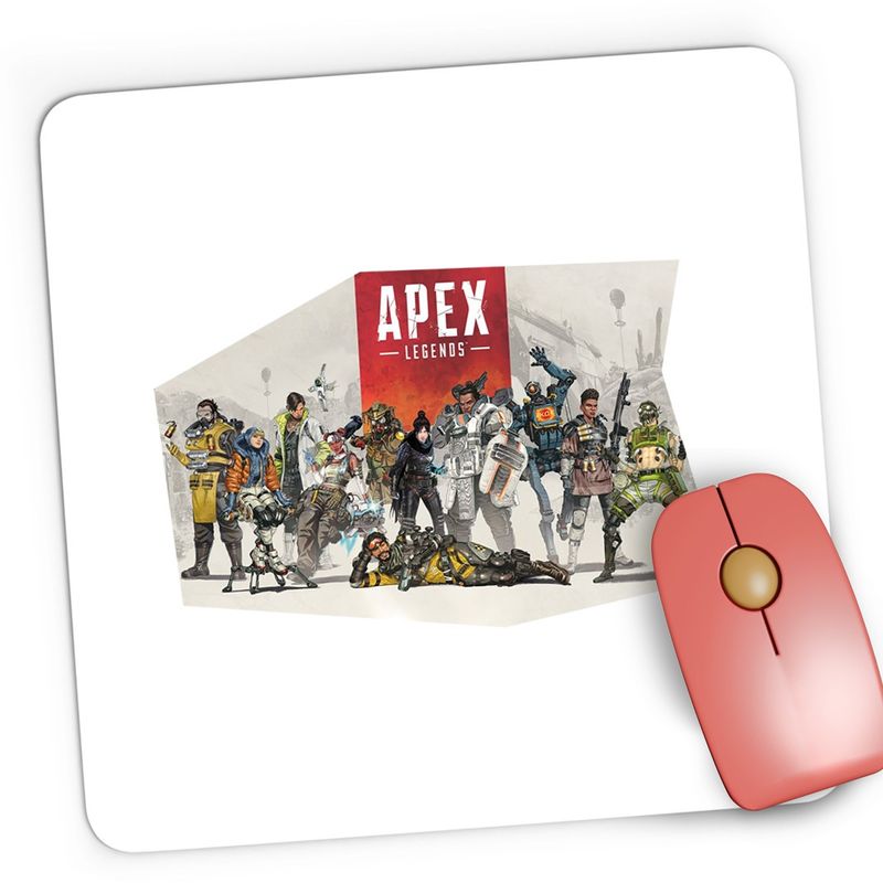 PC, gaming si accesorii - Periferice PC - Mousepad - Mousepad Gaming Apex Legends All Team Gang, 21x19 cm - Infinity.ro