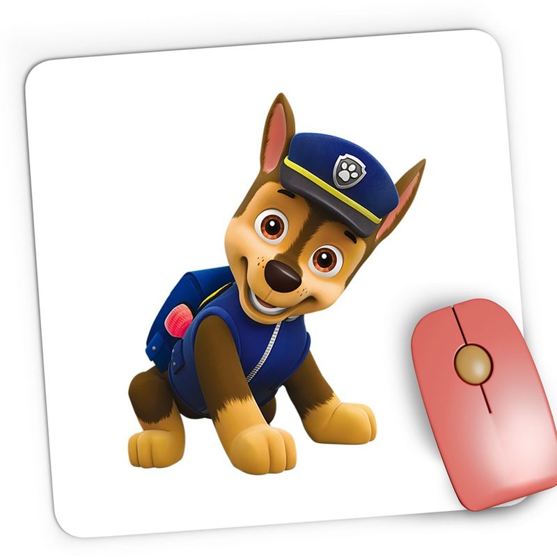 PC, gaming si accesorii - Periferice PC - Mousepad - Mousepad Gaming Paw Patrol Chase Dog Caine Politie, 21x19 cm - Infinity.ro
