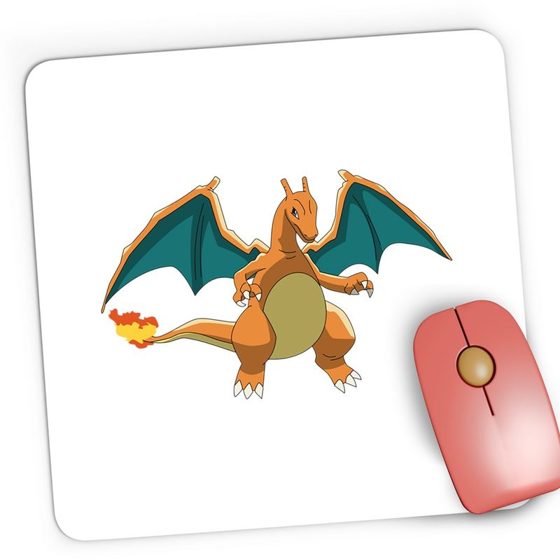 PC, gaming si accesorii - Periferice PC - Mousepad - Mousepad Gaming Charizard Pokemon Dragon, 21x19 cm - Infinity.ro