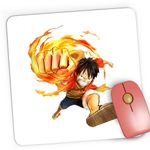 PC, gaming si accesorii - Periferice PC - Mousepad - Mousepad Gaming Palarie Paie One Piece Straw Hat Luffy Pirat, 21x19 cm - Infinity.ro