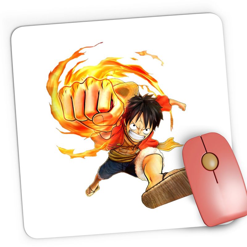 PC, gaming si accesorii - Periferice PC - Mousepad - Mousepad Gaming Palarie Paie One Piece Straw Hat Luffy Pirat, 21x19 cm - Infinity.ro