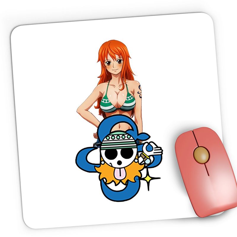 PC, gaming si accesorii - Periferice PC - Mousepad - Mousepad Gaming One Piece Nami Cat Burglar, 21x19 cm - Infinity.ro