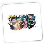 PC, gaming si accesorii - Periferice PC - Mousepad - Mousepad Gaming Demon Slayer Poster Desene Anime, 21x19 cm - Infinity.ro