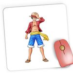 PC, gaming si accesorii - Periferice PC - Mousepad - Mousepad Gaming One Piece Monkey D Luffy Samurai Straw Hat, 21x19 cm - Infinity.ro