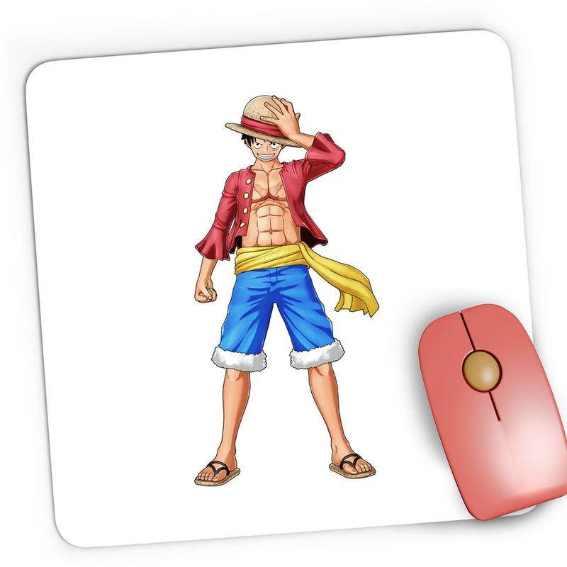 PC, gaming si accesorii - Periferice PC - Mousepad - Mousepad Gaming One Piece Monkey D Luffy Samurai Straw Hat, 21x19 cm - Infinity.ro