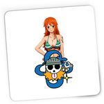 PC, gaming si accesorii - Periferice PC - Mousepad - Mousepad Gaming One Piece Nami Cat Burglar, 21x19 cm - Infinity.ro