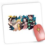 PC, gaming si accesorii - Periferice PC - Mousepad - Mousepad Gaming Demon Slayer Poster Desene Anime, 21x19 cm - Infinity.ro