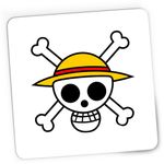 PC, gaming si accesorii - Periferice PC - Mousepad - Mousepad Gaming ne Piece Monkey D Luffy Crew Logo Schelet, 21x19 cm - Infinity.ro