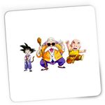 PC, gaming si accesorii - Periferice PC - Mousepad - Mousepad Gaming Dragon Ball Z Son Goku Master Roshi Krillin Anime, 21x19 cm - Infinity.ro