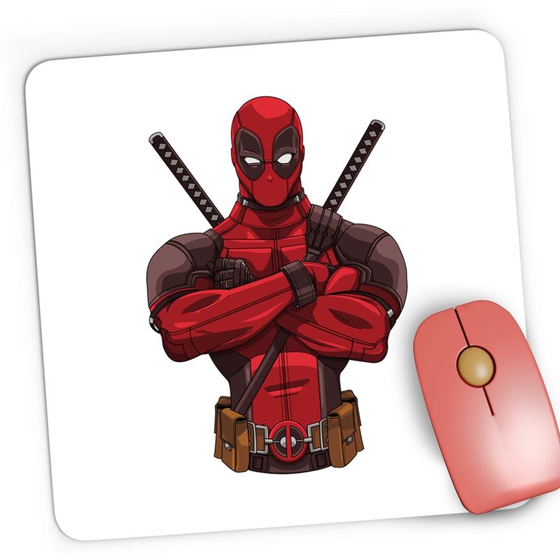 PC, gaming si accesorii - Periferice PC - Mousepad - Mousepad Gaming Deadpool Bad Boy Superdad, 21x19 cm - Infinity.ro