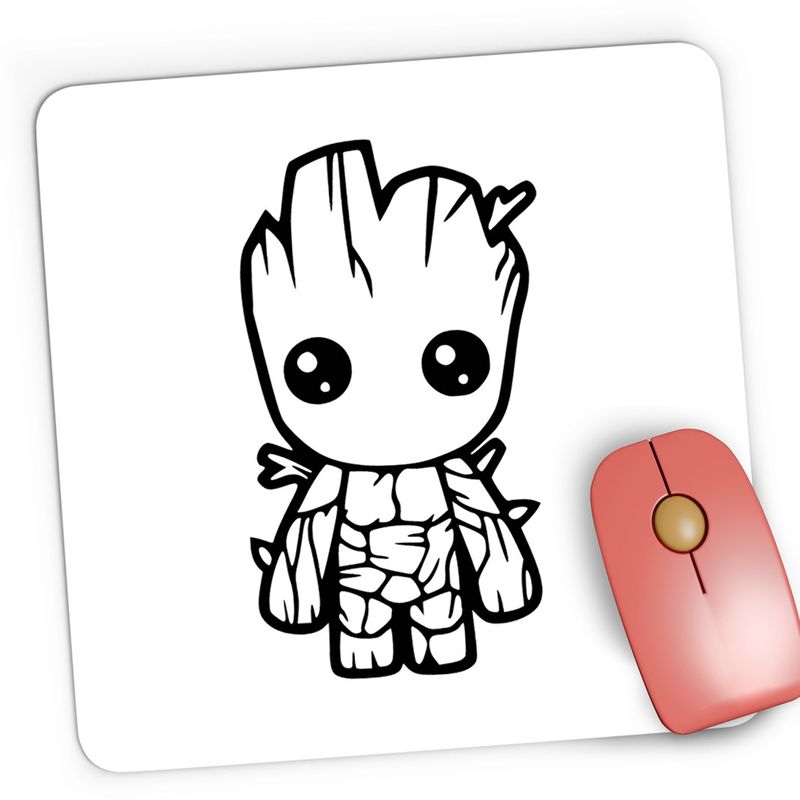 PC, gaming si accesorii - Periferice PC - Mousepad - Mousepad Gaming Baby Groot Bebe Craciun Gift Love, 21x19 cm - Infinity.ro