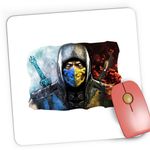 PC, gaming si accesorii - Periferice PC - Mousepad - Mousepad Gaming Mortal Kombat Twin Swords Scorpion Action, 21x19 cm - Infinity.ro