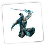 PC, gaming si accesorii - Periferice PC - Mousepad - Mousepad Gaming Mortal Kombat Blue Sword Boy Master Fight, 21x19 cm - Infinity.ro