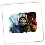 PC, gaming si accesorii - Periferice PC - Mousepad - Mousepad Gaming Mortal Kombat Twin Swords Scorpion Action, 21x19 cm - Infinity.ro