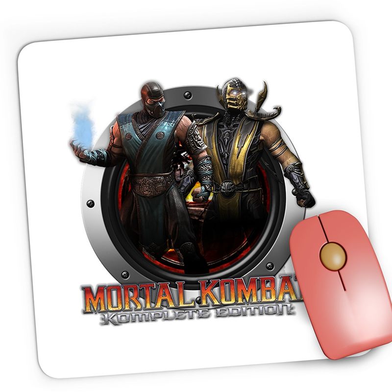 PC, gaming si accesorii - Periferice PC - Mousepad - Mousepad Gaming Mortal Kombat Team Level Master Lupta Sportiv, 21x19 cm - Infinity.ro