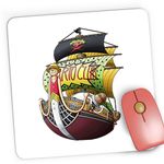 PC, gaming si accesorii - Periferice PC - Mousepad - Mousepad Gaming One Piece Barto Club Ship Corabie Anime, 21x19 cm - Infinity.ro