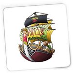 PC, gaming si accesorii - Periferice PC - Mousepad - Mousepad Gaming One Piece Barto Club Ship Corabie Anime, 21x19 cm - Infinity.ro