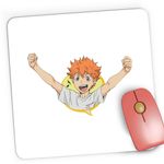 PC, gaming si accesorii - Periferice PC - Mousepad - Mousepad Gaming Haikyuu Hinata Joc Volei Anime Haikyu!!, 21x19 cm - Infinity.ro