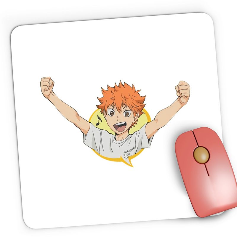 PC, gaming si accesorii - Periferice PC - Mousepad - Mousepad Gaming Haikyuu Hinata Joc Volei Anime Haikyu!!, 21x19 cm - Infinity.ro