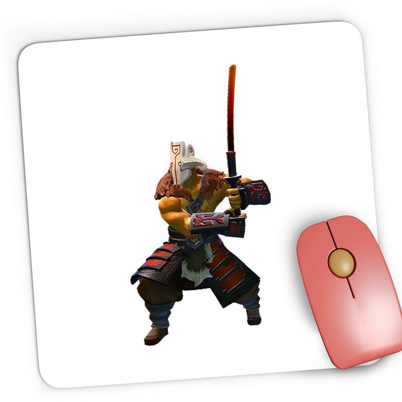 PC, gaming si accesorii - Periferice PC - Mousepad - Mousepad Gaming Juggernaut Dota 2 Hero Samurai Katana Video Game, 21x19 cm - Infinity.ro