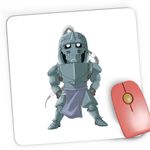 PC, gaming si accesorii - Periferice PC - Mousepad - Mousepad Gaming Fullmetal Alchemist Alphonse Elric Chibi, 21x19 cm - Infinity.ro